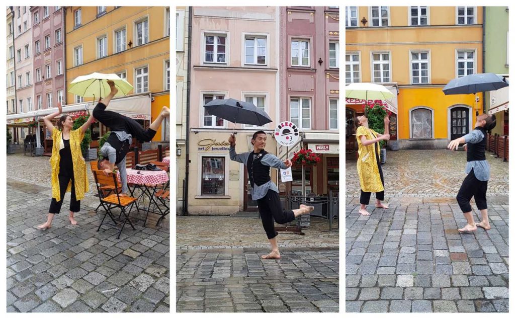 Hayatonuu... podczas pokazu ulicznego we Wrocławiu