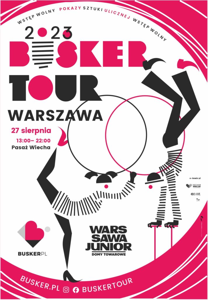 The Busker Tour — a travelling street festival of performing arts and New Circus will visit Warsaw.