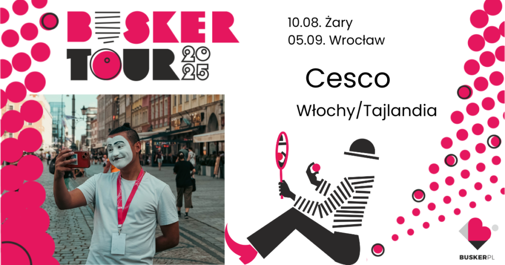 Mim Cesco podczas festiwalu Busker Tour we Wrocławiu
