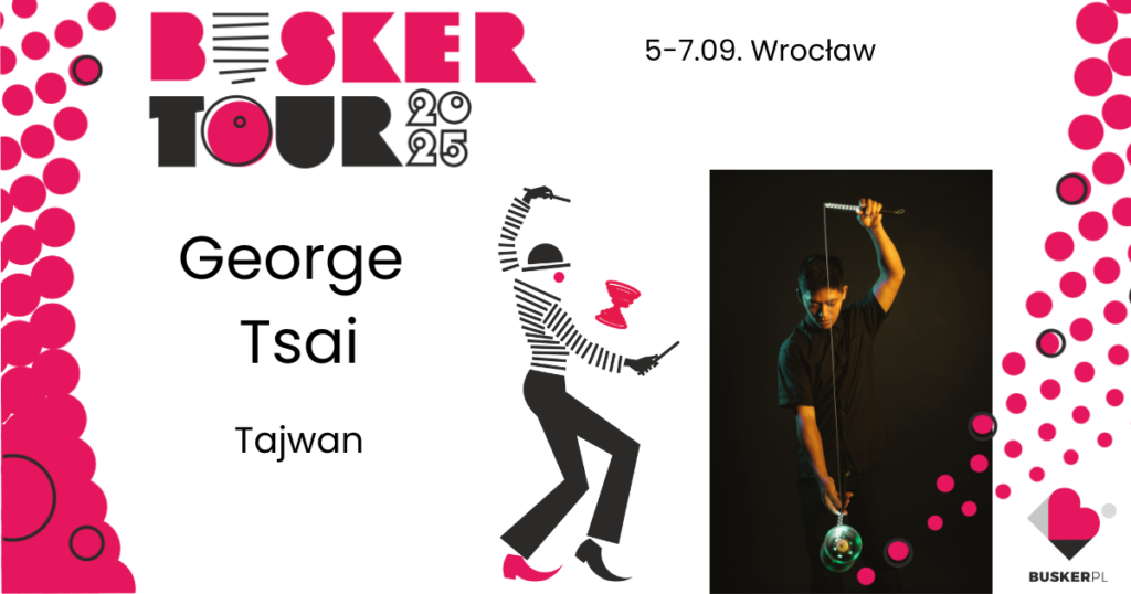 Diabolo performer George Tsai wystąpi na festiwalu sztuki ulicznej Busker Tour we Wroclawiu po raz pierwszy
