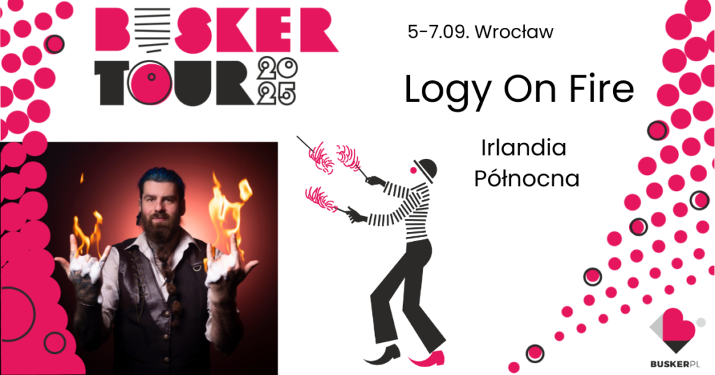 Artysta uliczny Logy on Fire