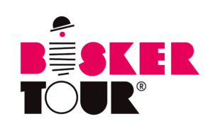 Logo of the busking festival Busker Tour